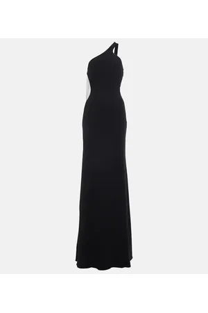 Stella McCartney Vestido largo de cady asimétrico