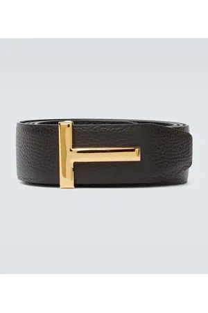 Tom Ford Cinturón reversible T Icon de piel