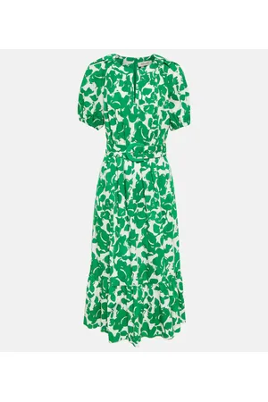 Diane von Furstenberg Vestido midi Lindy de algodón floral