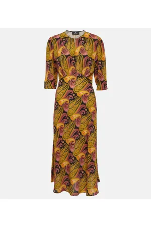 Etro Vestido midi con paisley