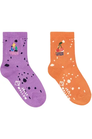 Jelly Mallow Set de 4 pares de calcetines estampados