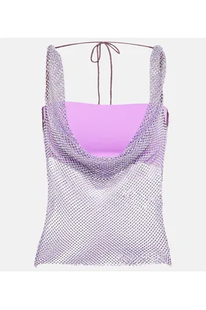 GIUSEPPE DI MORABITO Top de malla adornado
