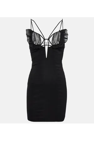 Nensi Dojaka Vestido corto con volante