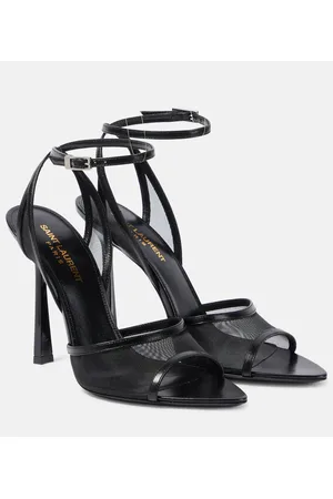 Saint Laurent Sandalias Missy 110 de malla y piel
