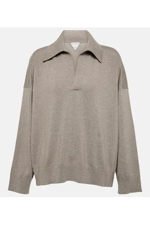Bottega Veneta Polo de lana con BV bordado