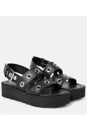 Gianvito Rossi Sandalias con plataforma de piel