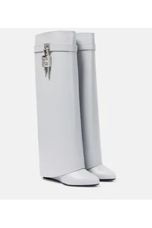 Givenchy Botas altas Shark Lock de piel