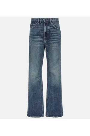 NILI LOTAN Jeans rectos Mitchell de tiro alto