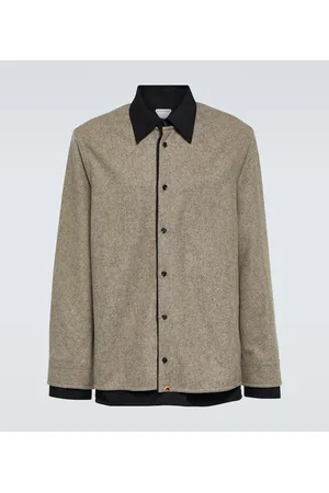 Bottega Veneta Sobrecamisa de franela y satén