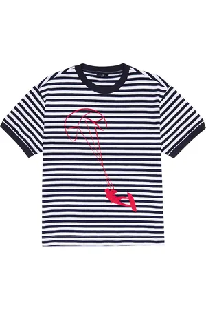 Il gufo Camiseta en jersey de algodón estampada
