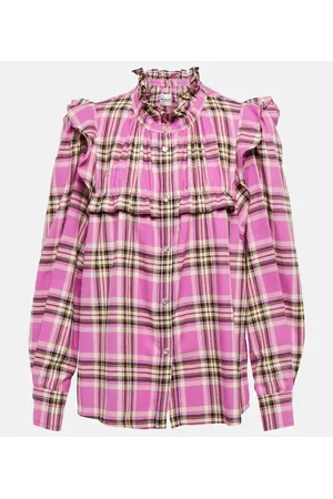 Marant Etoile Camisa Idety de algodón a cuadros