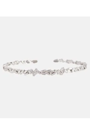 Suzanne Kalan Pulsera de oro blanco de 18 ct con diamantes