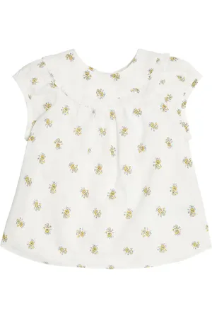 BONPOINT Bebé - top Line de popelín de algodón floral