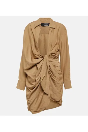 Jacquemus Vestido corto La Robe Bahia fruncido