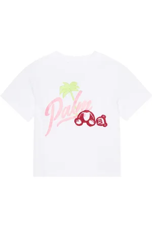 Palm Angels Camiseta en jersey de algodón con logo