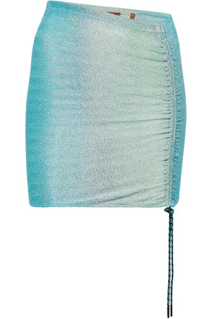 Missoni Minifalda de punto en zigzag con cordón