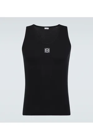 Loewe Tank top de mezcla de algodón con anagrama