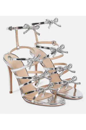 Giambattista Valli Salones Silver Love Bow adornados