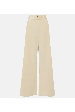 Etro Pantalones anchos en pana de algodón