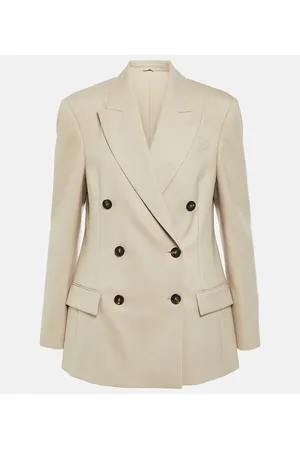 Brunello Cucinelli Blazer cruzado de lana