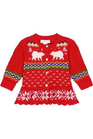 Ralph Lauren Bebé - cárdigan de algodón y lana