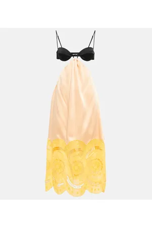 Stella McCartney Vestido de fiesta con abertura bordado