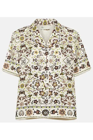 Tory Burch Camisa de seda estampada