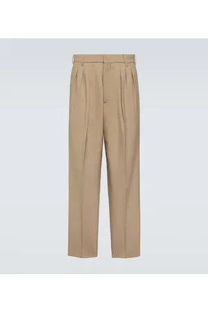 Kenzo Pantalones rectos de lana virgen
