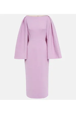 EMILIA WICKSTEAD Vestido midi Switzy en crepé de lana
