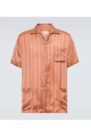 Maison Margiela Camisa bowling a rayas