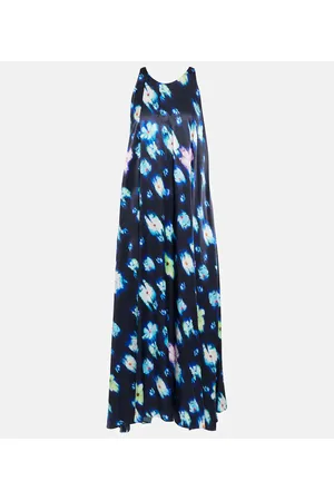 Dorothee Schumacher Vestido midi floral de satén