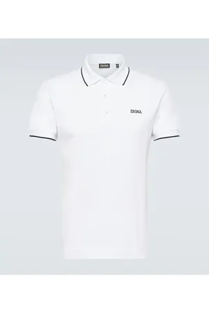 Ermenegildo Zegna Polo de mezcla de algodón con logo