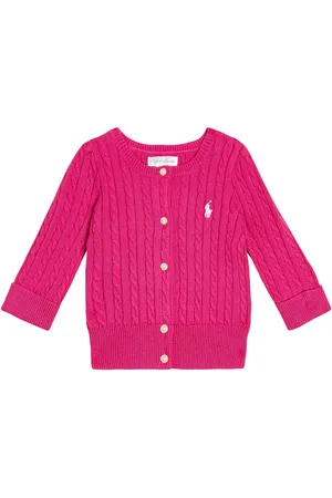 Ralph Lauren Bebé - cárdigan en punto trenzado de algodón