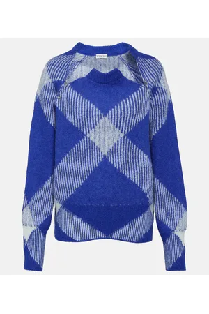 Burberry Jersey en mezcla de alpaca a cuadros
