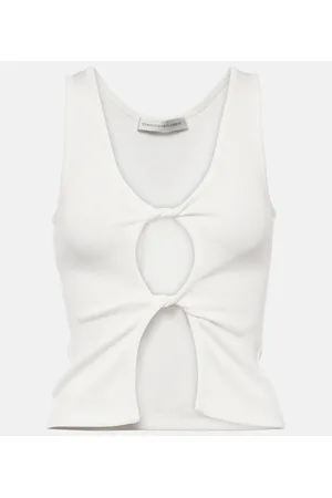 CHRISTOPHER ESBER Tank top de jersey con abertura