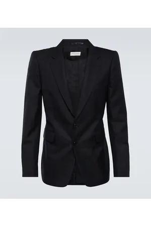 DRIES VAN NOTEN Blazer de lana a rayas