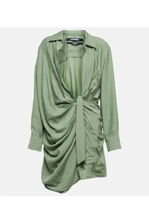 Jacquemus Vestido corto La Robe Bahia con lazada