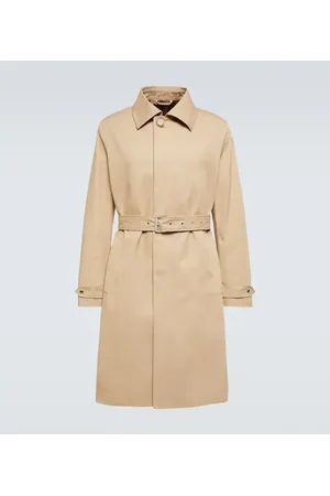 Lanvin Gabardina de algodón con cinturón