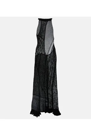 Roberta Einer Vestido de fiesta de algodón halter
