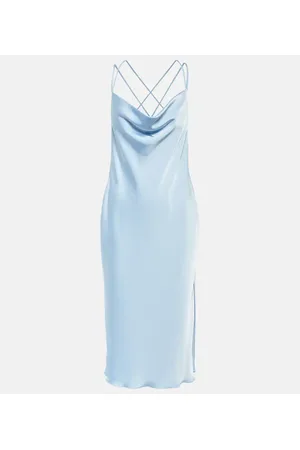 ROTATE Vestido de novia midi Grace de satén