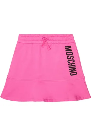 Moschino Falda de algodón con logo