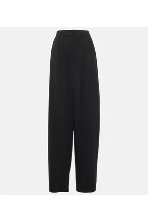 Stella McCartney Pantalones tapered de lana de tiro alto