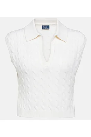 Ralph Lauren Chaleco en mezcla de lana trenzado