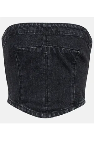 Stella McCartney Top bustier en denim