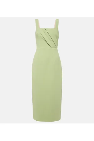 EMILIA WICKSTEAD Vestido midi Arina de crepé plisado