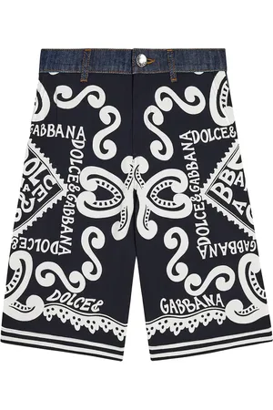 Dolce & Gabbana Bermudas de mezcla de algodón con logo