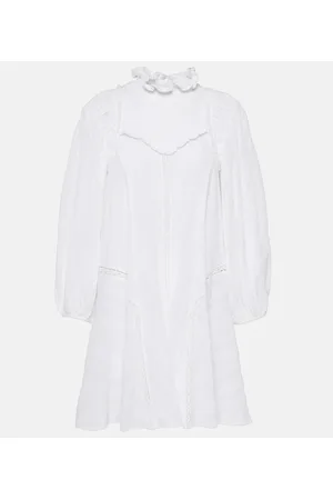 Marant Etoile Vestido corto Isma de mezcla de algodón