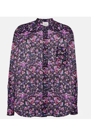 Marant Etoile Blusa Mexika de algodón floral