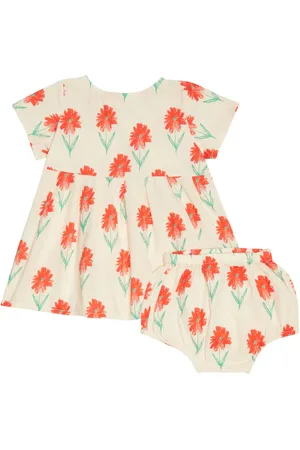 Bobo Choses Bebé - vestido y braga de algodón estampado