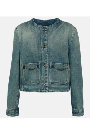 Givenchy Chaqueta de denim con cadena